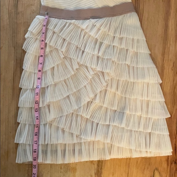 BCBG Lace and Tulle Tiered Dress Bridal Wedding Shower Dress Off White Size 4 - Picture 13 of 16